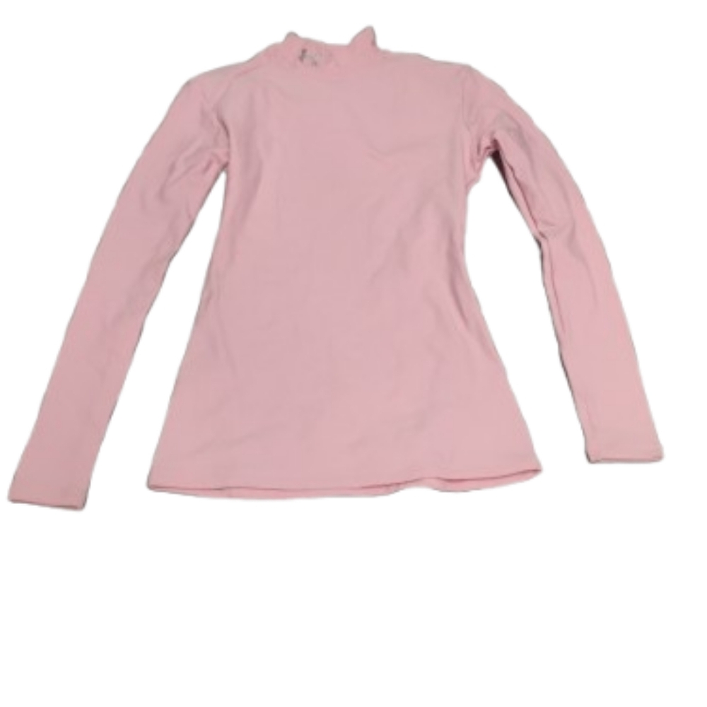 Under Armour Women's Long Sleeve Mock Neck Athletic Top Pink Sz S